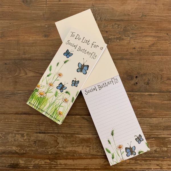 Alex Clark Social Butterfly Magnetic To Do List