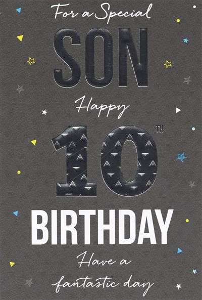 ICG Son 10th Birthday Card
