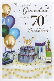 ICG Grandad 70th Birthday Card