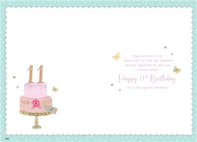 ICG Daughter 11th Birthday Card