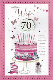 ICG Wife 70th Birthday Card