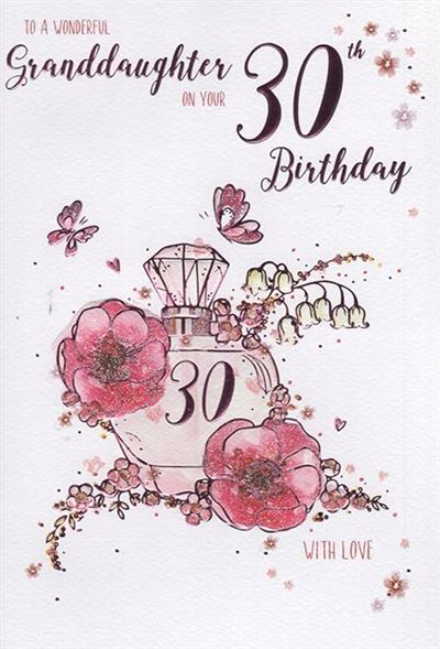 ICG Granddaughter 30th Birthday Card