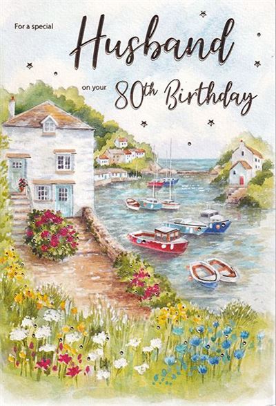 ICG Husband 80th Birthday Card