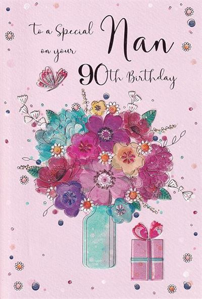 ICG Nan 90th Birthday Card