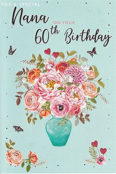 ICG Nana 60th Birthday Card