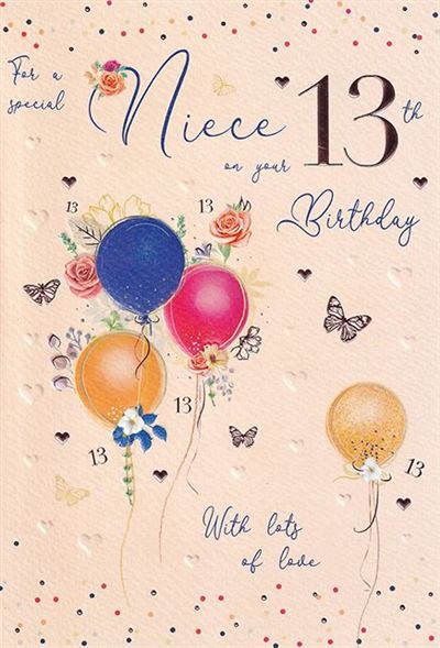 ICG Niece 13th Birthday Card