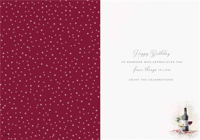 ICG Wine Birthday Card