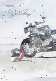 ICG Motorbike Birthday Card