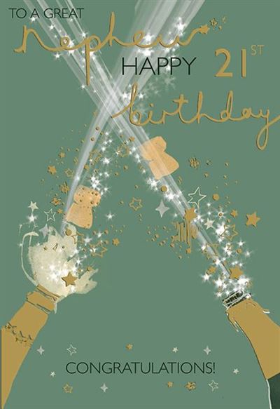 ICG Nephew 21st Birthday Card