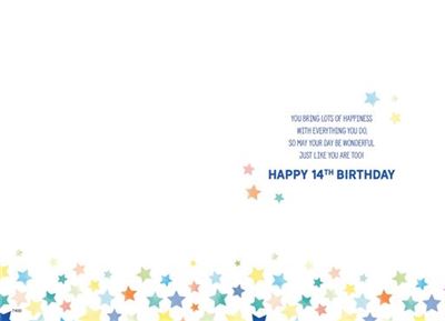 ICG Son 14th Birthday Card