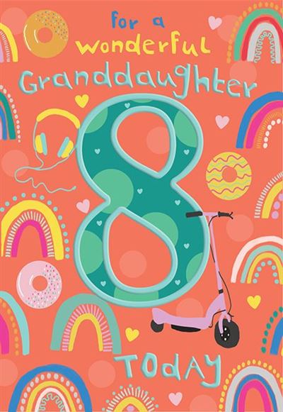 ICG Granddaughter 8th Birthday Card