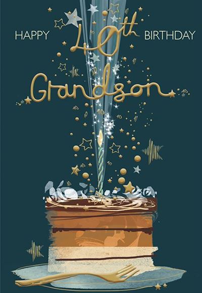 ICG Grandson 40th Birthday Card