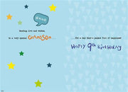 ICG Grandson 9th Birthday Card