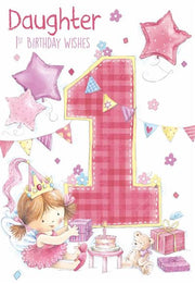 Nigel Quiney Daughters 1st Birthday Card