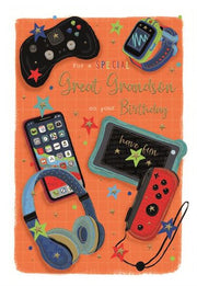 ICG Great Grandson Birthday Card