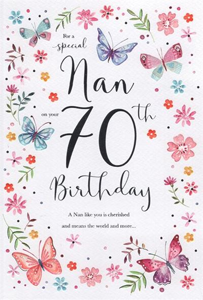 ICG Nan 70th Birthday Card