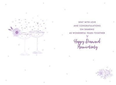 Nigel Quiney Diamond Wedding Anniversary Card