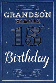 ICG Grandson 15th Birthday Card