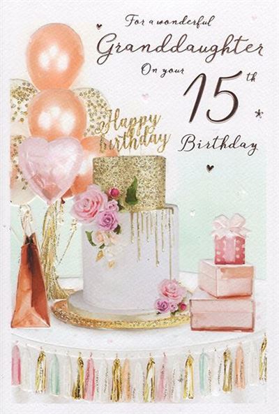 ICG Granddaughter 15th Birthday Card