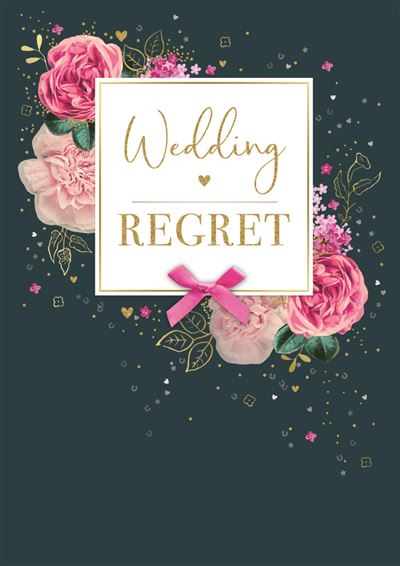 Nigel Quiney Wedding Regret Card