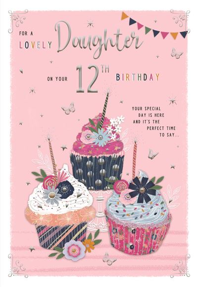 ICG Daughter 12th Birthday Card