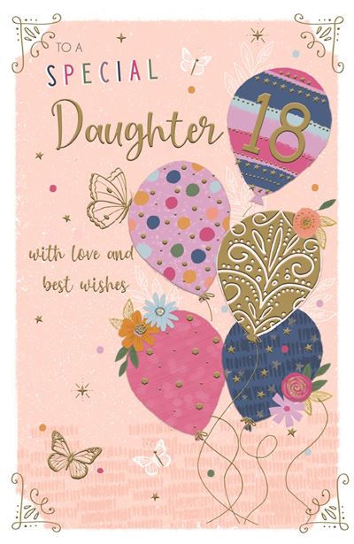 ICG Daughter 18th Birthday Card