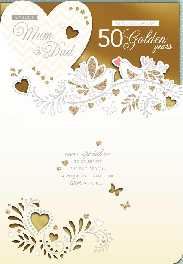 Hallmark Mum & Dad Golden Anniversary Card