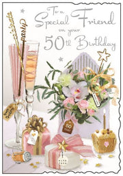 Jonny Javelin Special Friend 50th Birthday Card