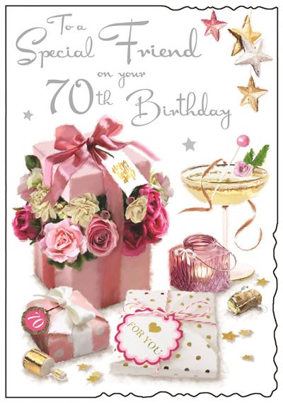 Jonny Javelin Special Friend 70th Birthday Card