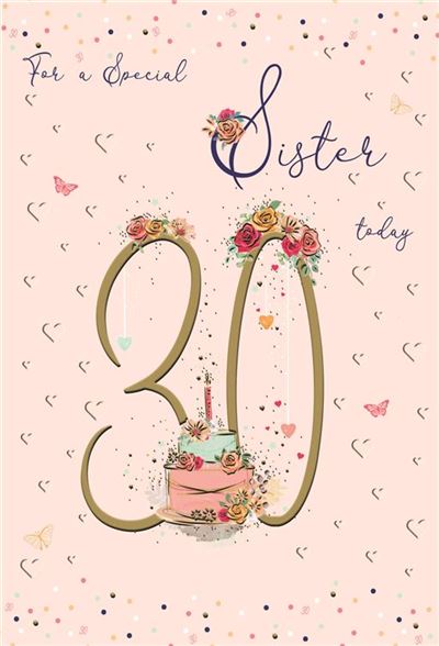 ICG Sister 30th Birthday Card
