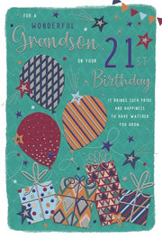 ICG Grandson 21st Birthday Card