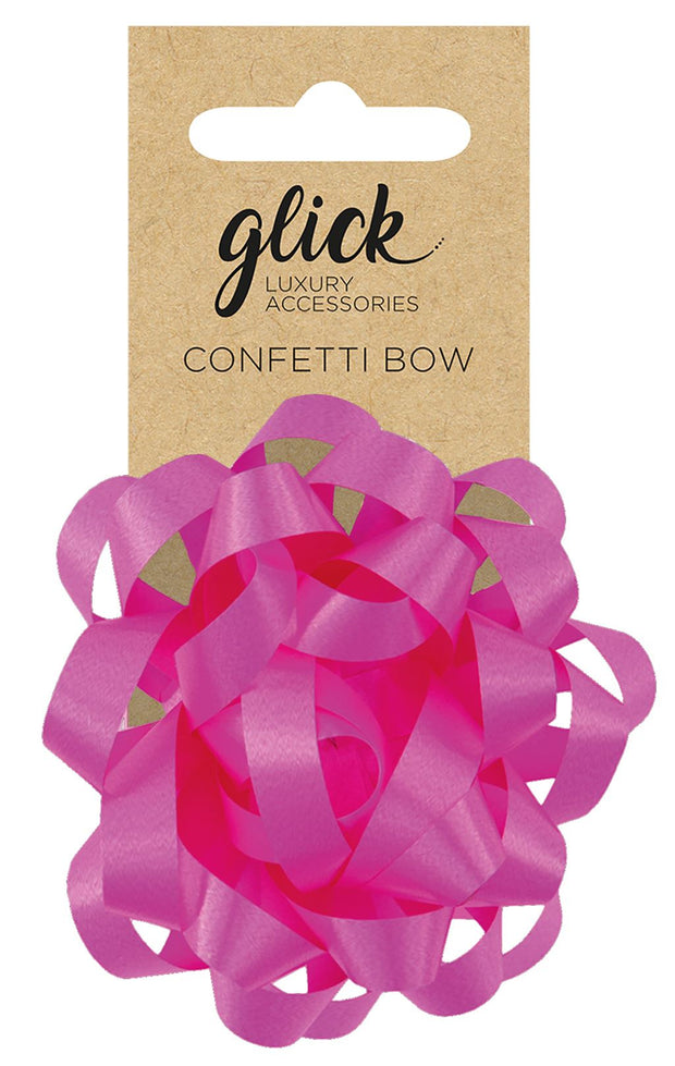Glick Hot Pink Confetti Bow