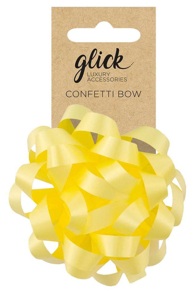 Glick Lemon Confetti Bow