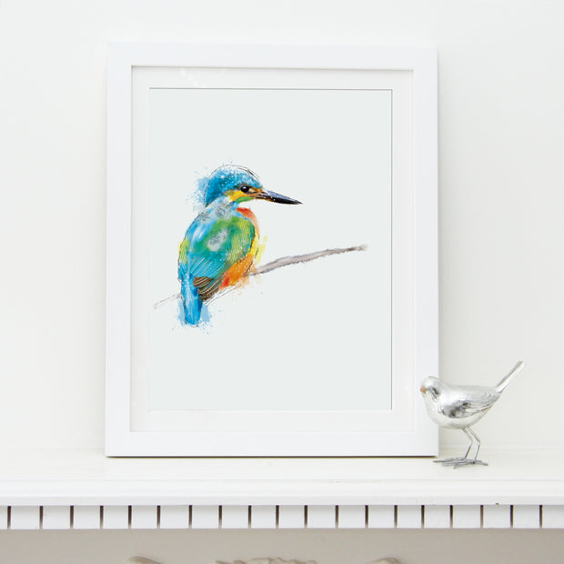Lola Designs Kingfisher Framed Art