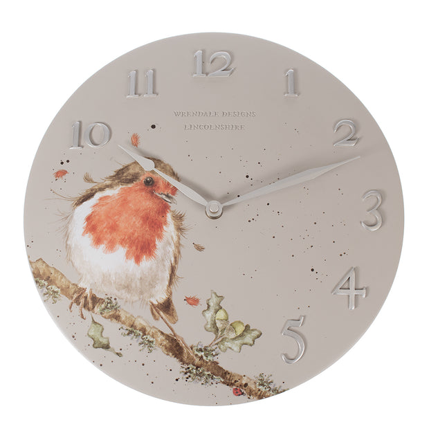 Wrendale Robin Wall Clock