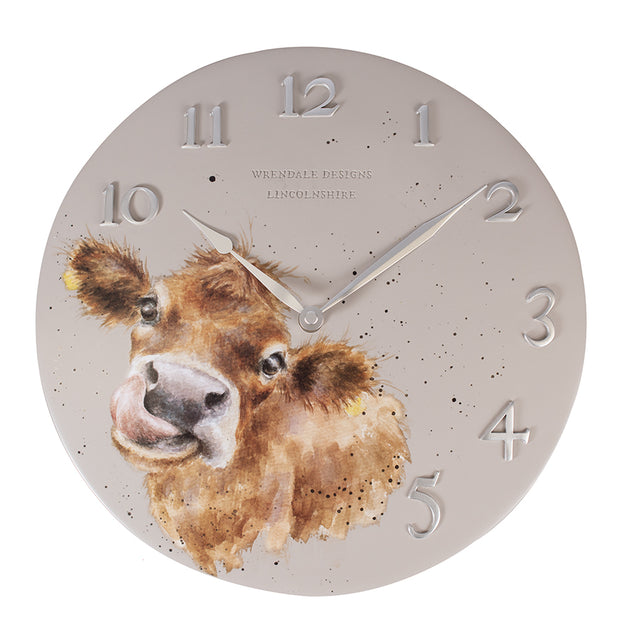 Wrendale "Moooo" Cow Wall Clock