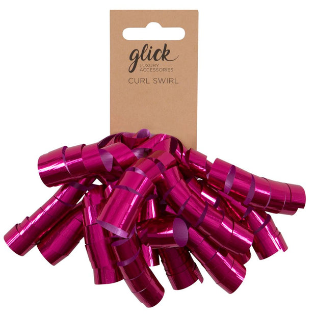 Glick Candy Hot Pink Curl Swirl Bow