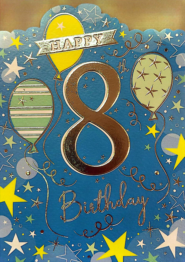 Noel Tatt 8th Birthday Card