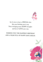 Words & Wishes Sister In Law Birthday Card