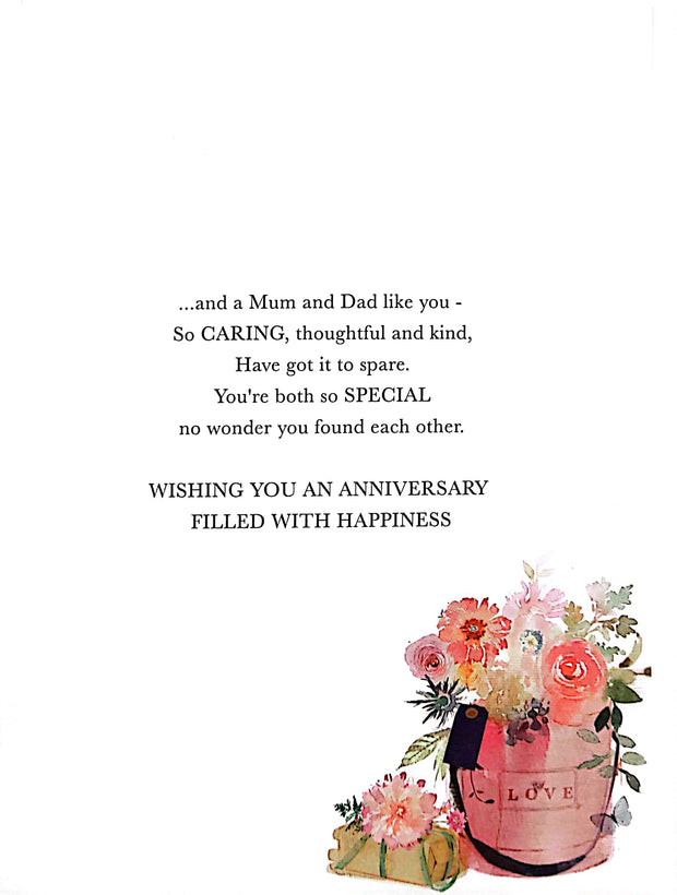 Words & Wishes Mum & Dad Anniversary Card