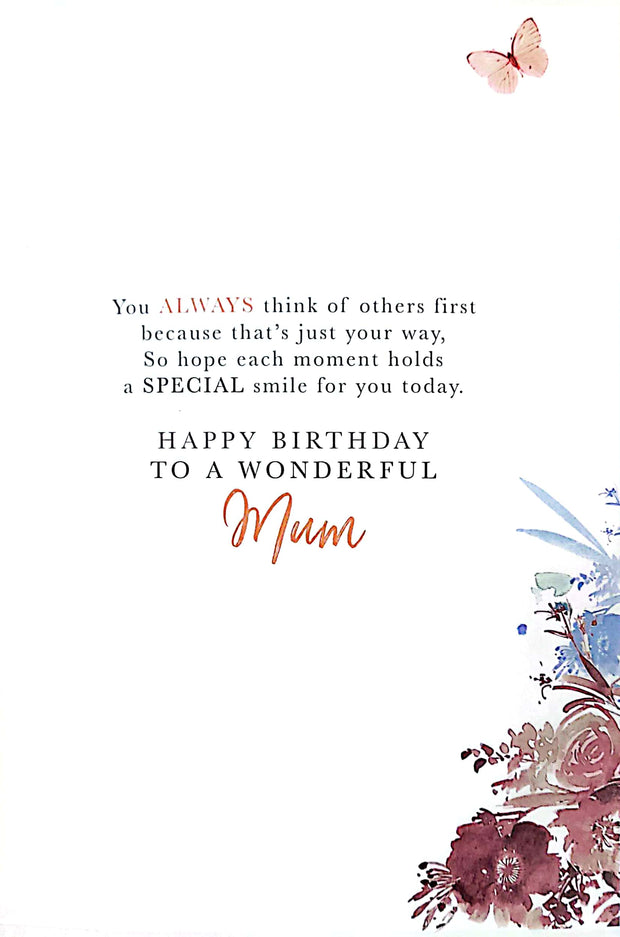 Words N Wishes Mum Birthday Card
