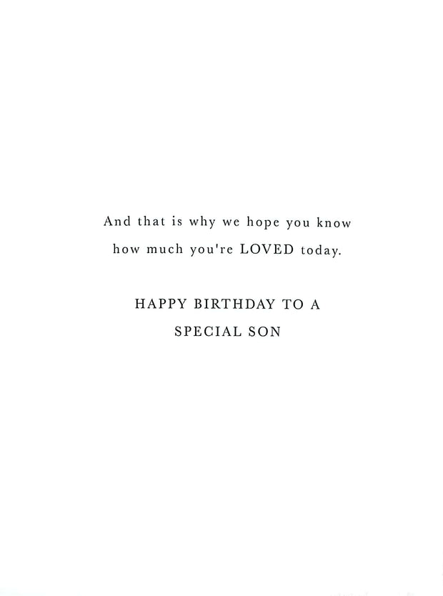 Words N Wishes Son Birthday Card