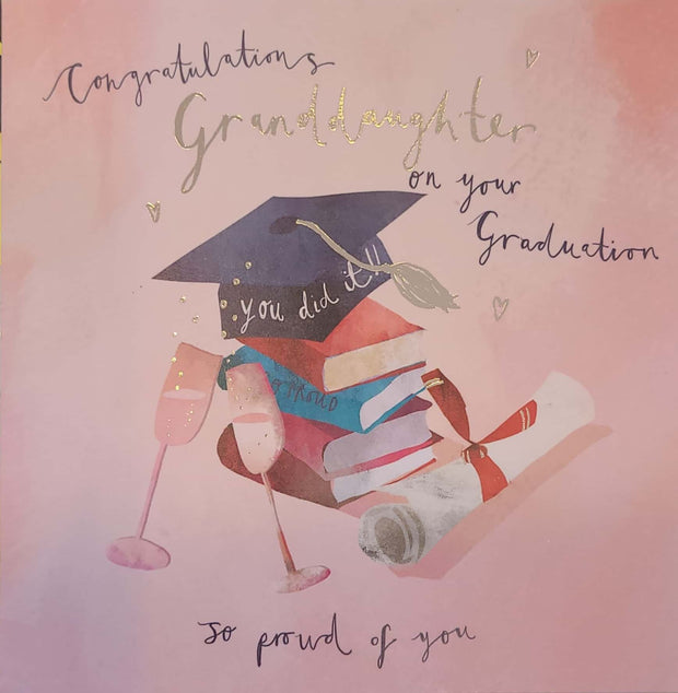 Ling Design Granddaughter Graduation Card
