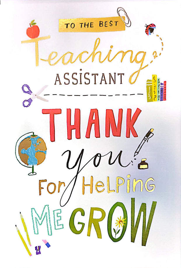 Ling Design Thank you Teaching Assistant Card
