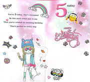 Cardigan Cards Niece 5th Birthday Card