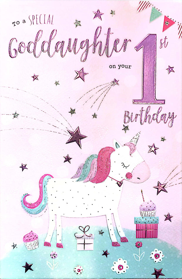 ICG Goddaughter 1st Birthday Card