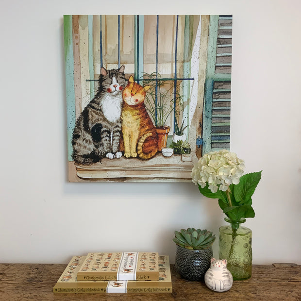 Alex Clark Provence Cats Canvas
