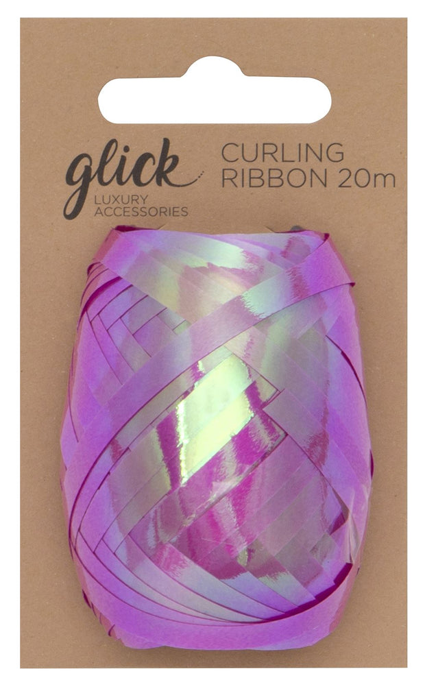 Glick Irridescent Pink Curling Ribbon