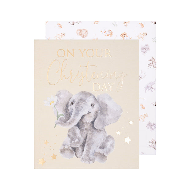 Wrendale Christening Day Card