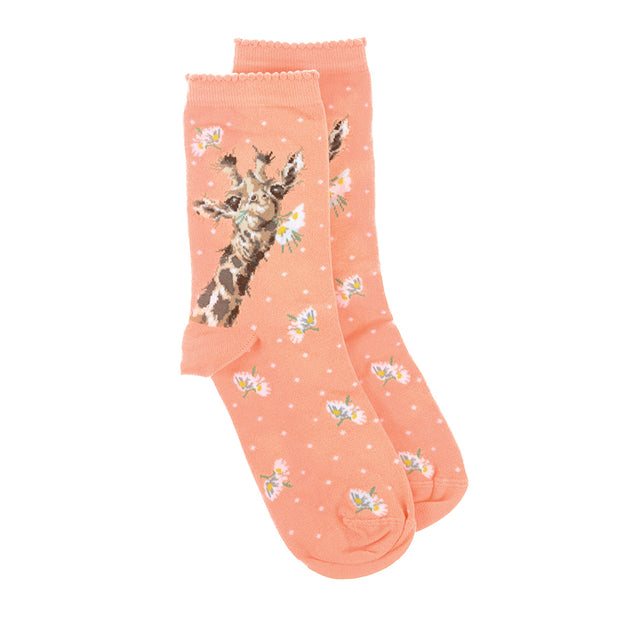 Wrendale "Flowers" Giraffe Socks